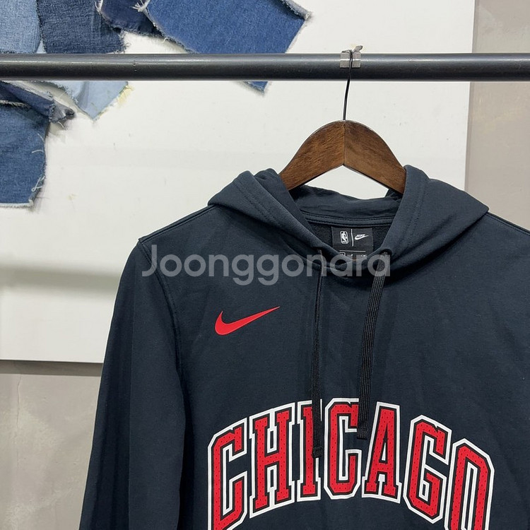 (95) 나이키 여성 시카고불스 기모 프린팅 후드티--2