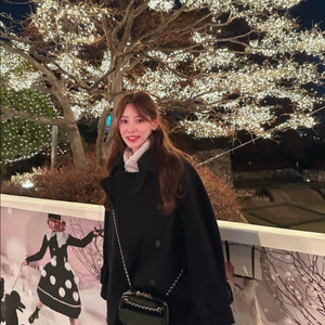 앤유 코트 ANDYOU 환승연애 이나연 하프코트 네이비 1사이즈