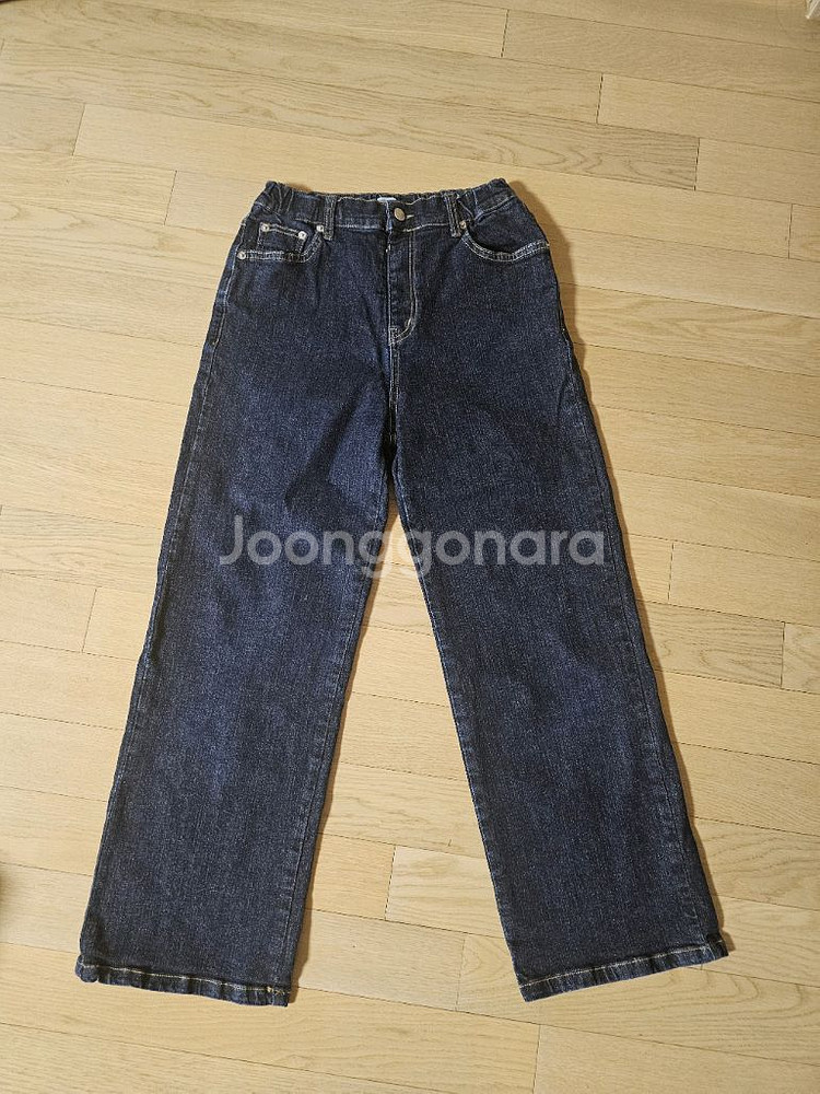 유니클로 키즈 뽀글이 자켓 160+리틀비티 에센셜 데님 팬츠 J160--6