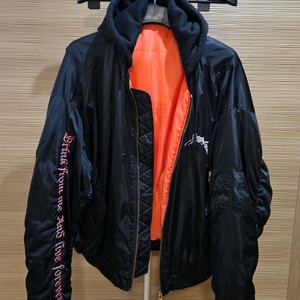 듀드나이 다크니스 후드 봄버 오버핏. 베트멍,릭오웬스