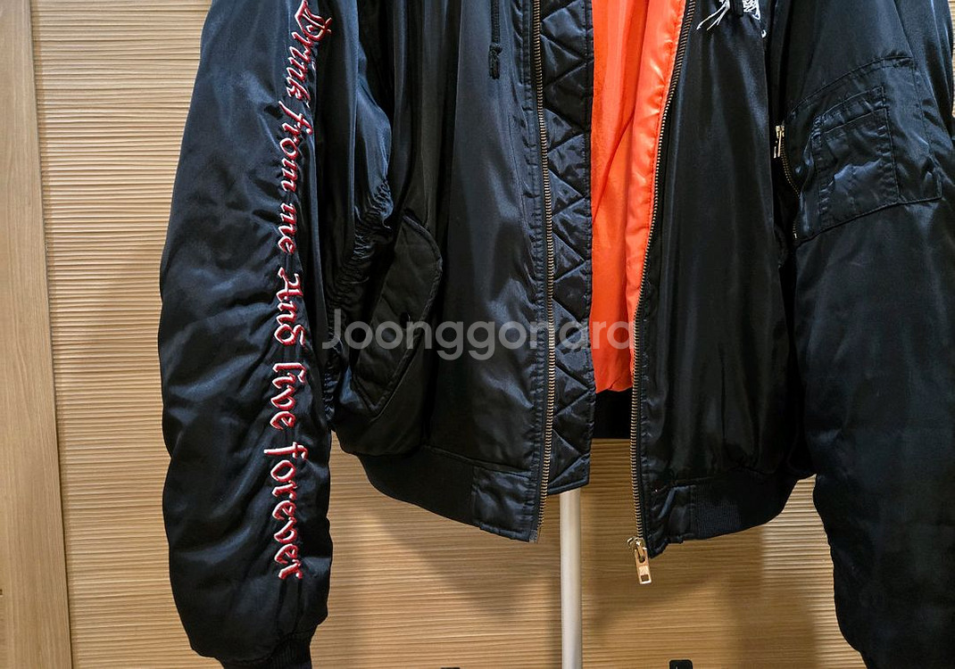 듀드나이 다크니스 후드 봄버 오버핏. 베트멍,릭오웬스--2