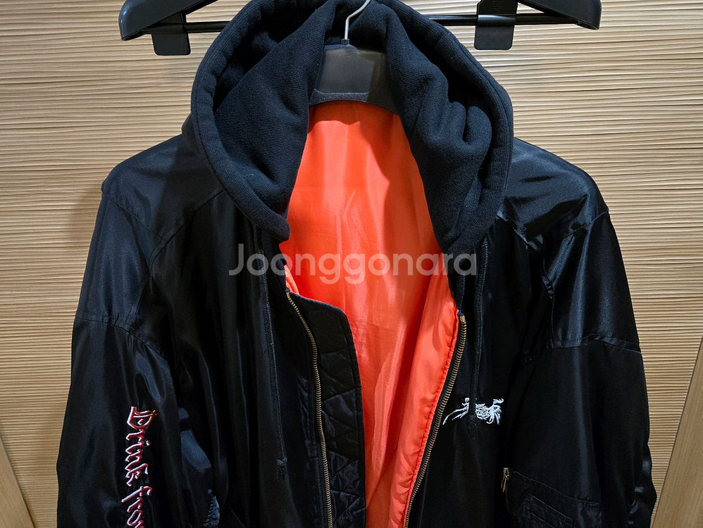 듀드나이 다크니스 후드 봄버 오버핏. 베트멍,릭오웬스--1