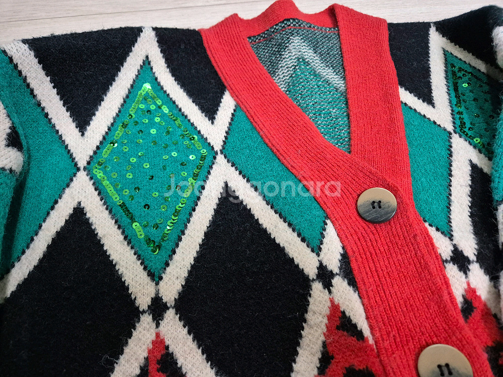 여성 니트 가디건--1