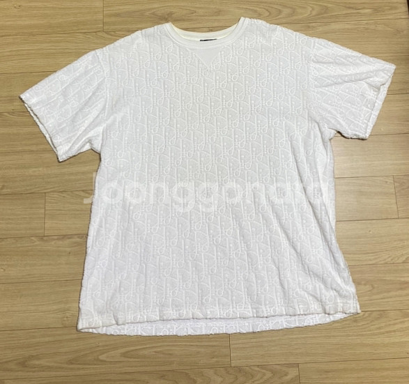 [L] 디올 오블리크 테리 반팔 화이트--0