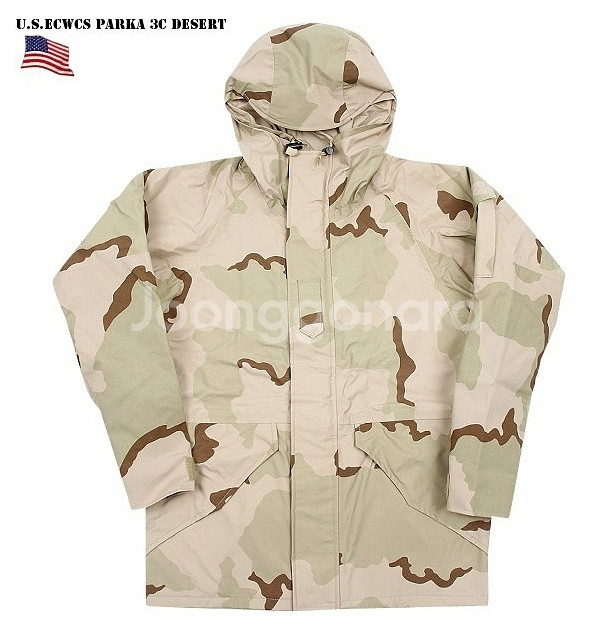 라지롱 , 미군 오리지날 사막삼색 고어텍스 파카--0