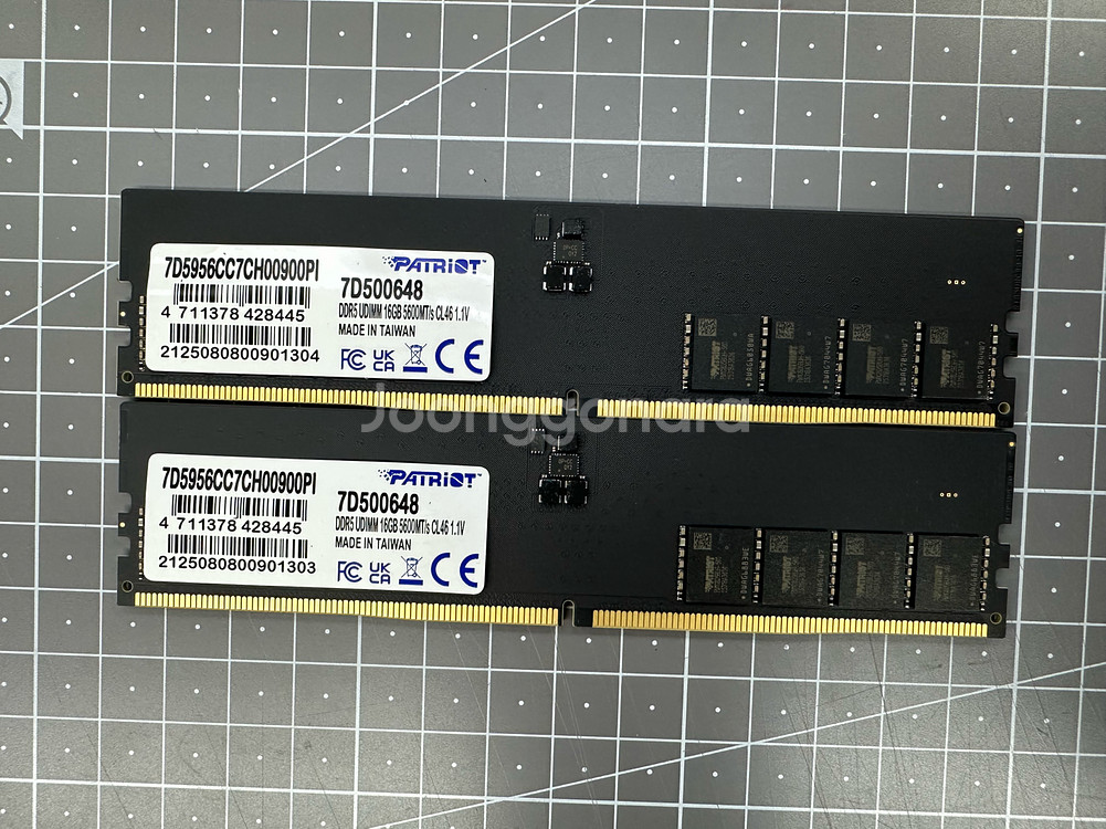 하이닉스언락칩 PATRIOT DDR5 16GB 5600MHz X 2개(32GB) / 하이닉스모듈 메모리RAM--0