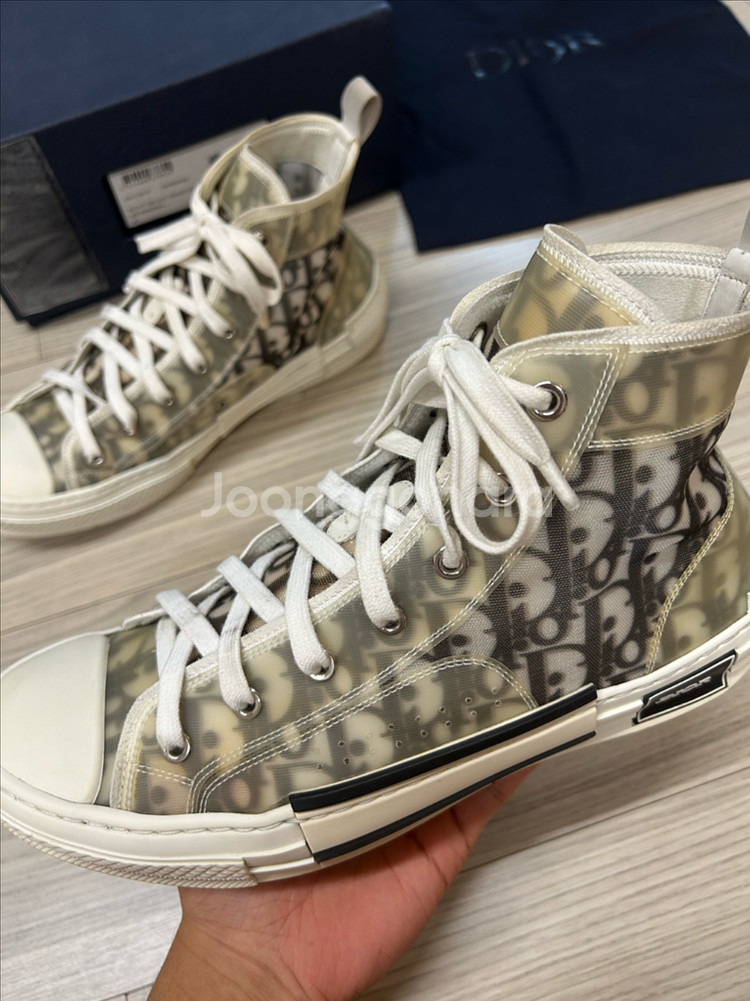 정품 디올 오블리크 하이탑 스니커즈 41--1