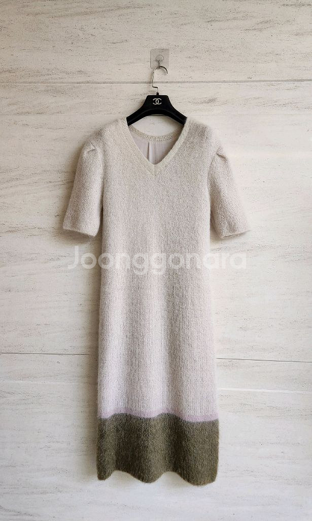 구호 모헤어 울블렌드 롱니트 원피스 S사이즈--2