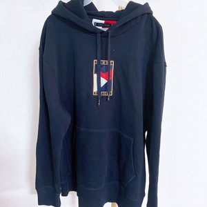 (XL)타미힐피거남자오버핏기모후드티