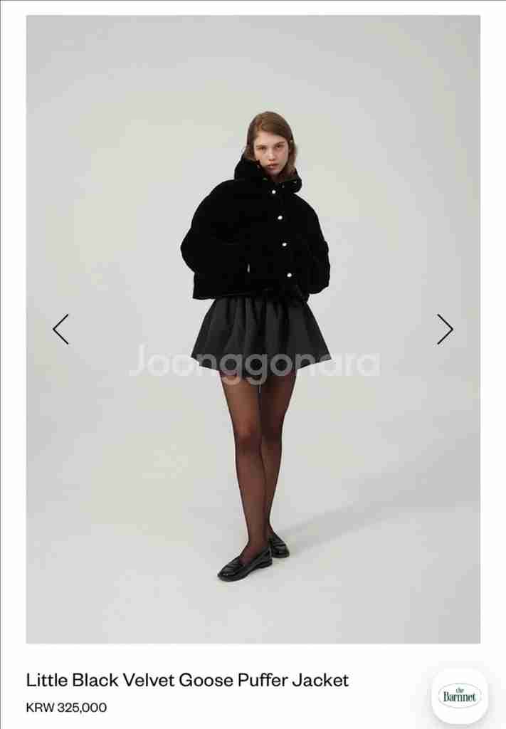 더바넷 벨벳 패딩 구스--0