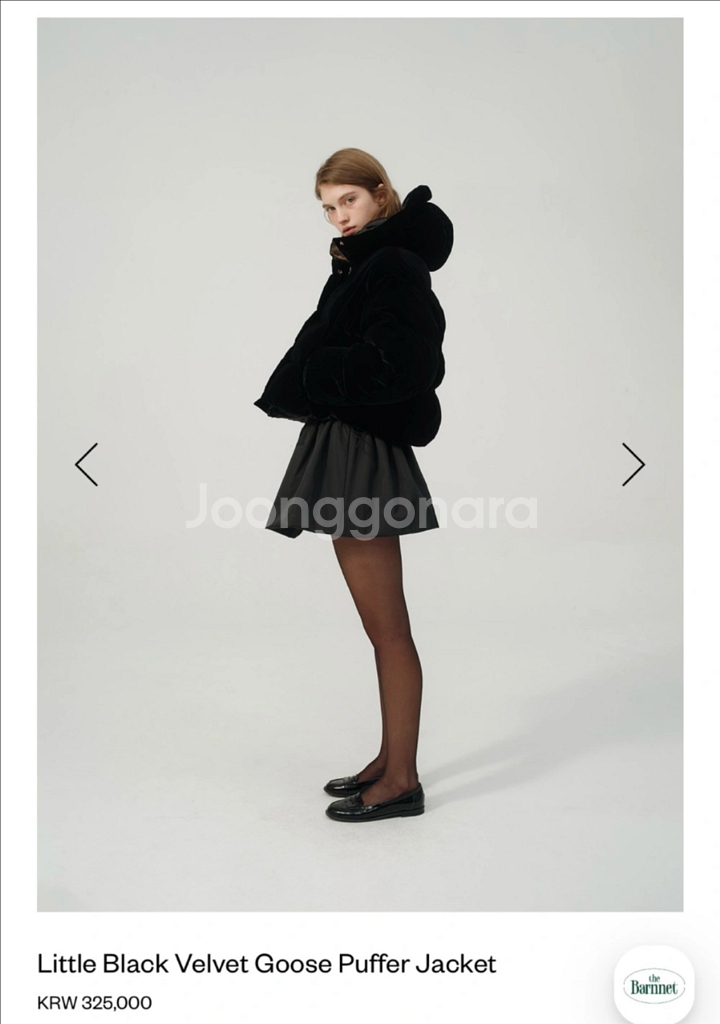 더바넷 벨벳 패딩 구스--1