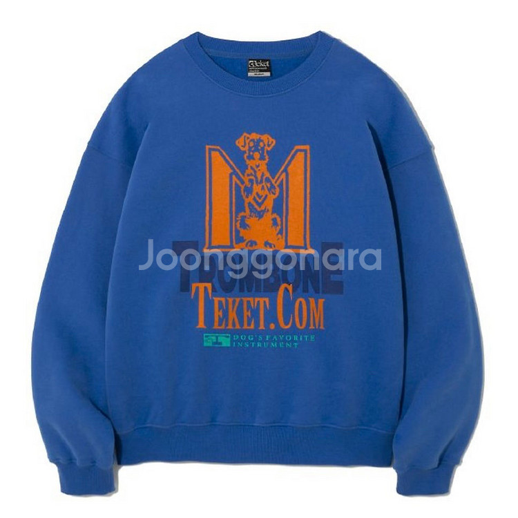 [M] 테켓 Teket Puppy Things Sweatshirt Blue 퍼피 띵스 스웻셔츠 맨투맨 블루--0