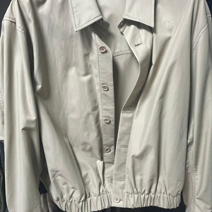 렉토 오버핏 테니스 셔츠 블루종 라이트 베이지 L 사이즈