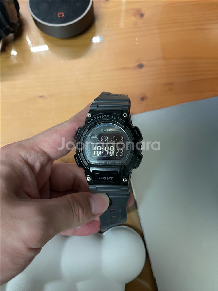 카시오 W-736H 진동 전자시계 군인시계--0
