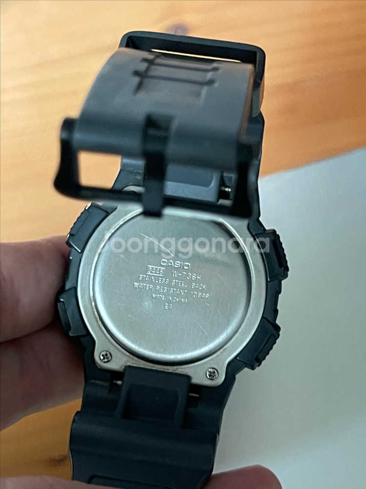 카시오 W-736H 진동 전자시계 군인시계--2