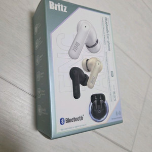 미개봉 브리치 액티브 노이즈캔슬링 무선충전 블루투스 이어폰 BZ-EV7 britz 흰색