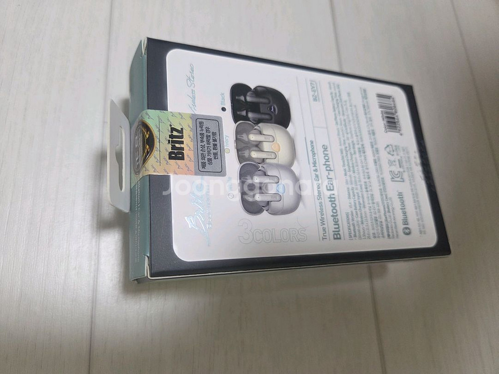 미개봉 브리치 액티브 노이즈캔슬링 무선충전 블루투스 이어폰 BZ-EV7 britz 흰색--1
