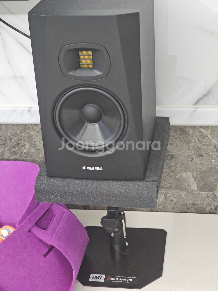 Adam T7V 모니터 스피커 1조(2통) + IMI 책상용 모니터 스피커 스탠드--0