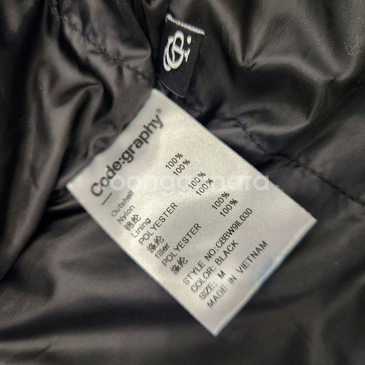 코드그라피 더플 후드 롱패딩 M사이즈 / 거의 새거--5