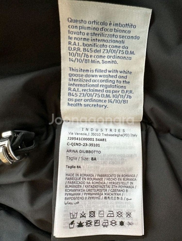 24FW 몽클레어 키즈 ARINA 롱 패딩 자켓 블랙--3