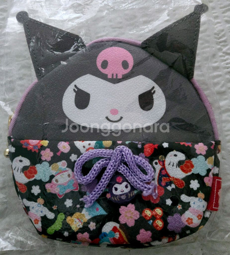 산리오 일본풍 디자인 기모노 파우치 쿠로미 새상품--0