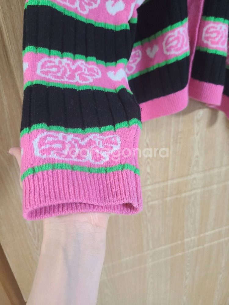 sjyp 캐시미어 니트 가디건 M 55~66--3