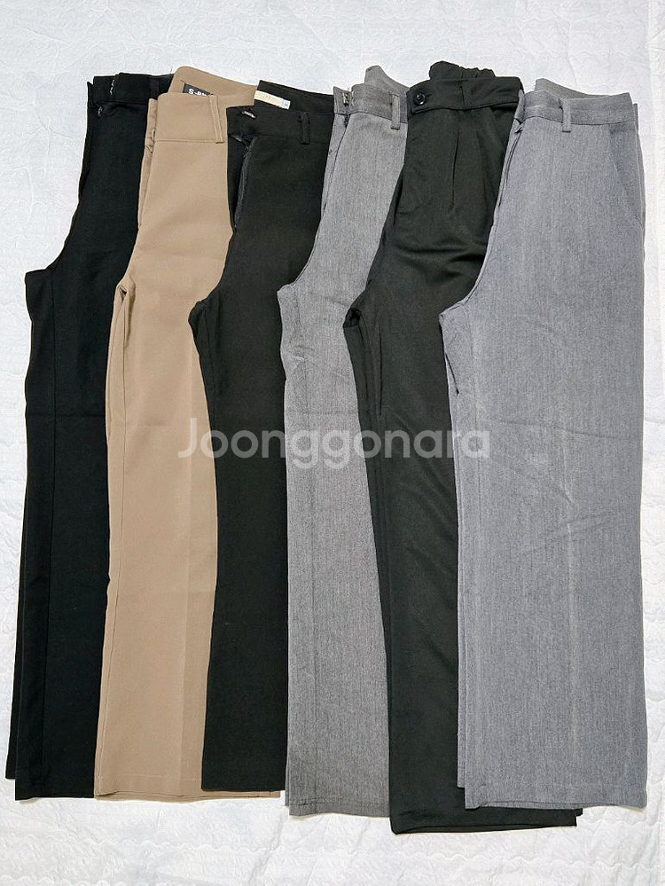 중고딩 여성 s사이즈 슬랙스 바지 모음--0