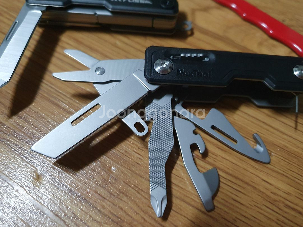 멀티툴 2종 일괄 가위형 키체인 EDC 넥스툴 nextool FLISSA--3