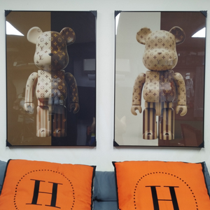 루이비통 베어브릭 피규어 카우스 대형 그림 액자 명품그림 명품액자 인테리어소품 인테리어액자 곰그림