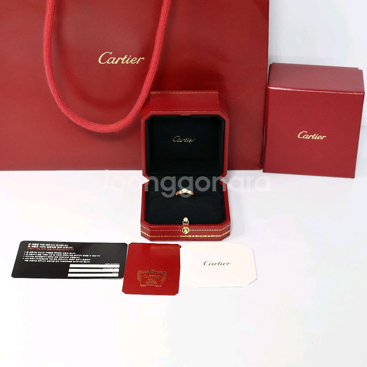 까르띠에 러브 솔리테어 링 1P다이아 49호--8