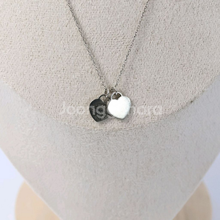 티파니앤코 리턴 투 더블 하트 미니 펜던트 목걸이--2