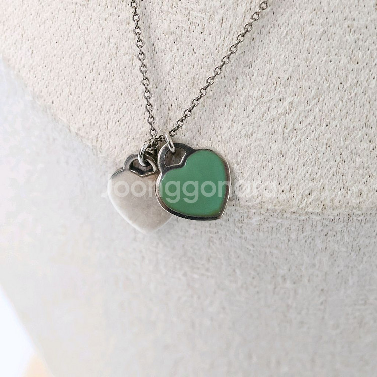 티파니앤코 리턴 투 하트 더블 미니 펜던트 목걸이--2