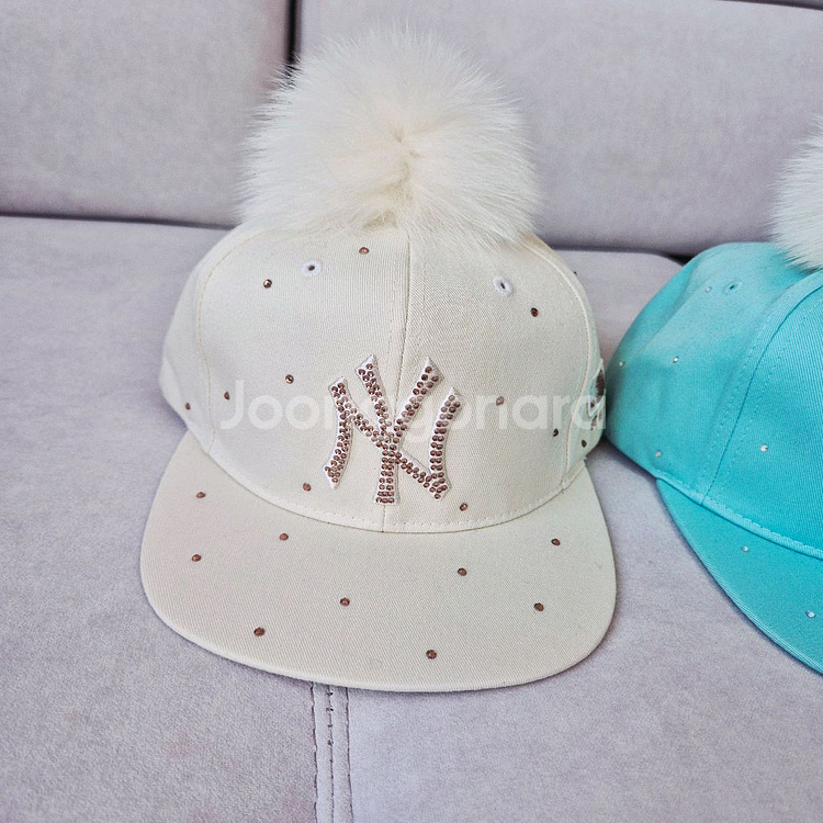 새상품)키즈 MLB 겨울방울털 스냅백모자 팔아요~--1