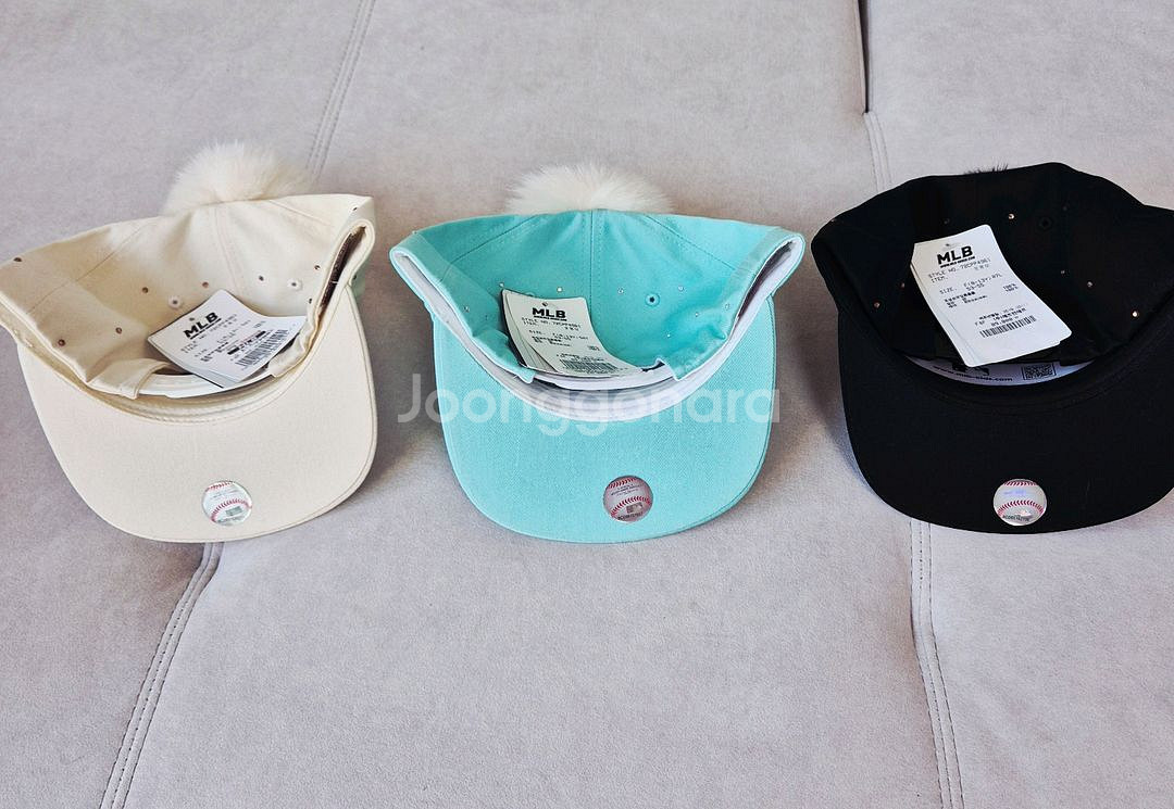 새상품)키즈 MLB 겨울방울털 스냅백모자 팔아요~--4