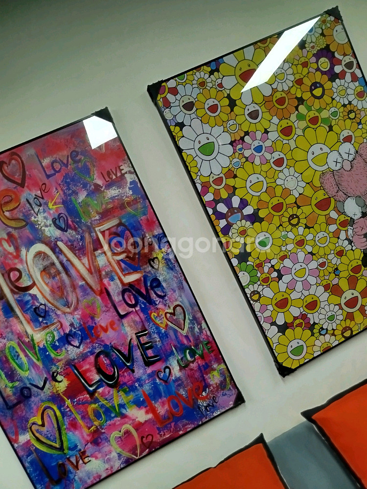 러브 사랑 팝아트 대형 그림 액자 명품그림 명품액자 인테리어소품 인테리어액자 팝아트그림--5