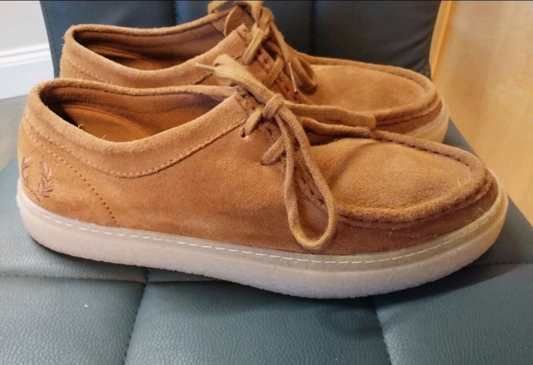 프레드페리 스웨이드 모카신 브라운 270 uk8 이미지