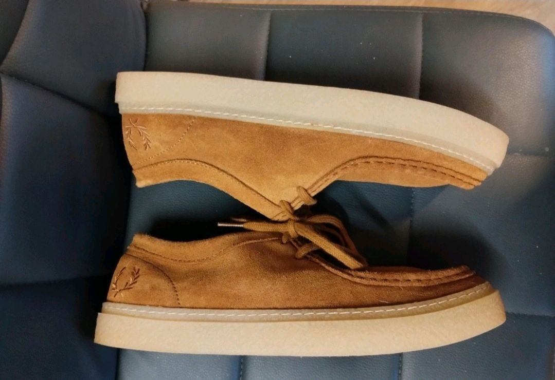 프레드페리 스웨이드 모카신 브라운 270 uk8 이미지