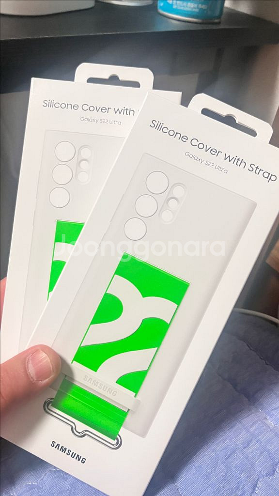 갤럭시S22 울트라 실리콘 케이스 스트랩--1