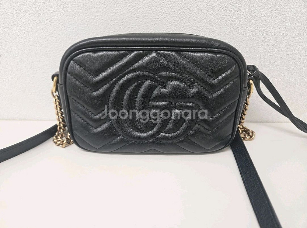 구찌 마틀라쎄 마몽 미니 크로스백--1