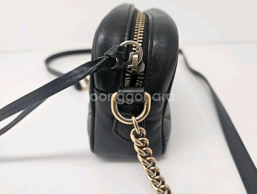 구찌 마틀라쎄 마몽 미니 크로스백--7