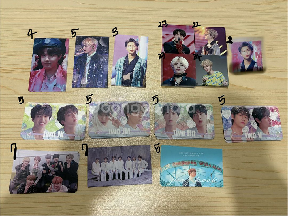 방탄 비공굿 포카 포토매틱 도무송--0