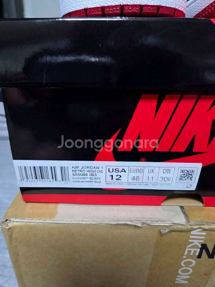조던1 레트로 하이 OG 페이턴트 브레드 300사이즈--1