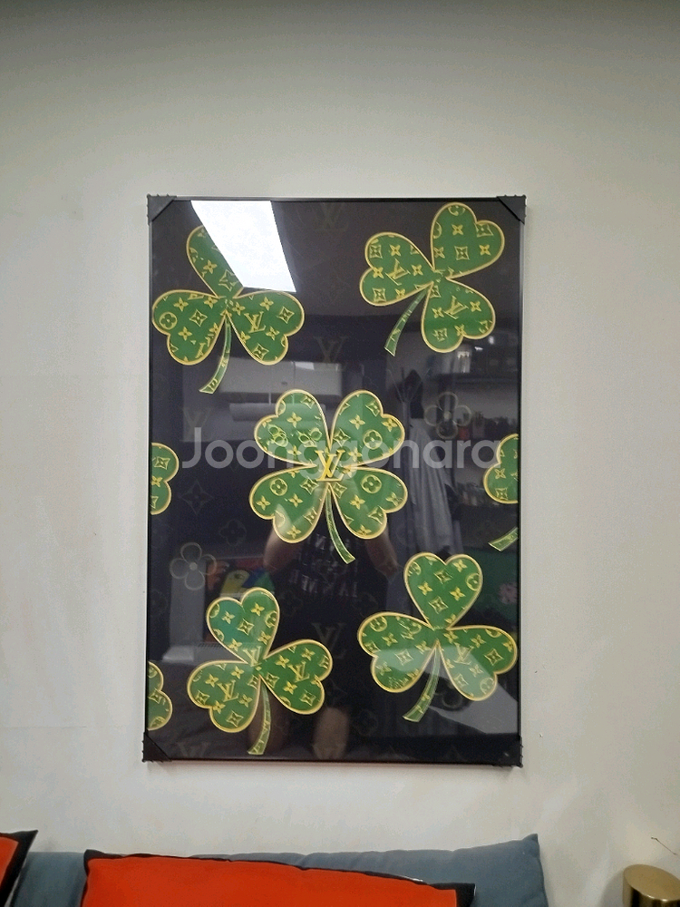 네잎클로버 행운의그림 행운의액자 대형 그림 액자 명품그림 명품액자 인테리어소품 인테리어액자--1