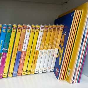 튼튼영어 주니어 세트 책14권+ 씨디와 디비디15개