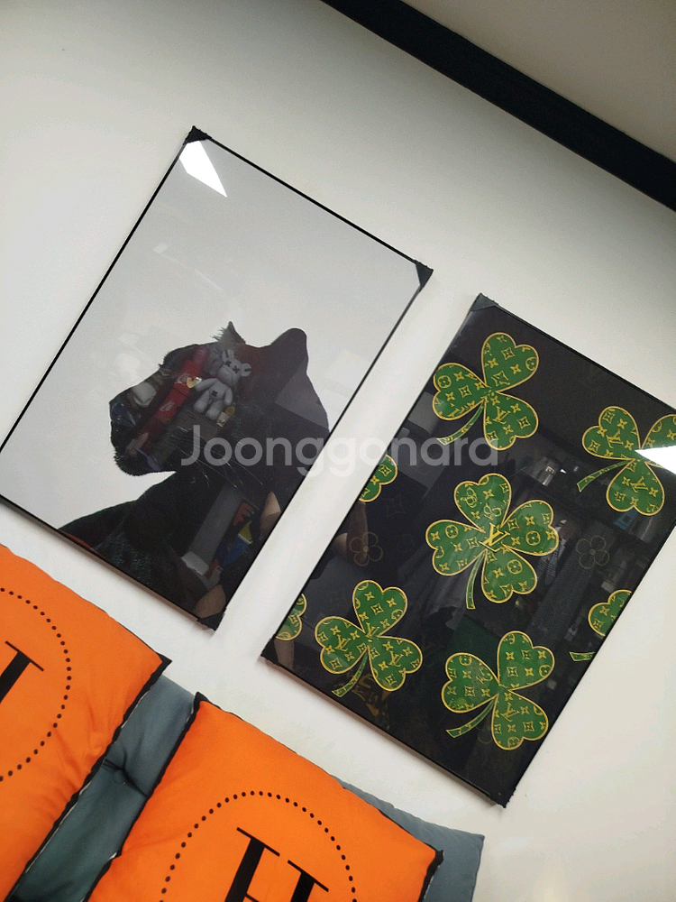 표범 재규어 치타 동물그림 동물액자 네잎클러버 대형 그림 액자 명품그림 명품액자 인테리어소품 인테리어액자 행운의그림--1