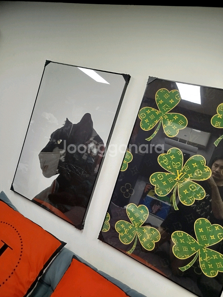 표범 재규어 치타 동물그림 동물액자 네잎클러버 대형 그림 액자 명품그림 명품액자 인테리어소품 인테리어액자 행운의그림--3