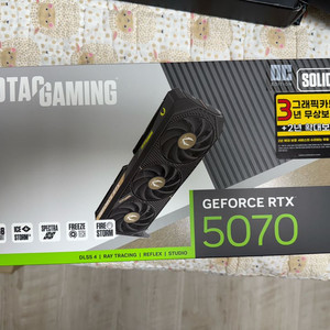 zotac gaming RTX 5070 그래픽카드 미개봉
