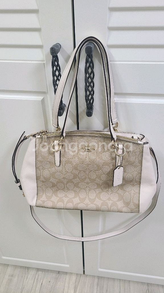 코치 시그니처 토트백 겸 크로스백--0