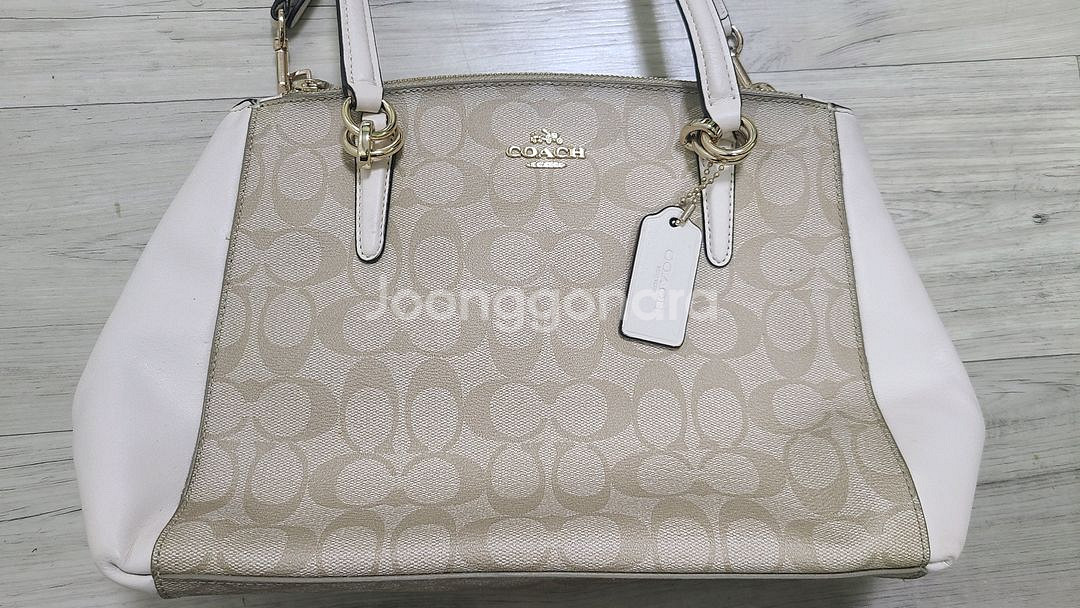 코치 시그니처 토트백 겸 크로스백--1