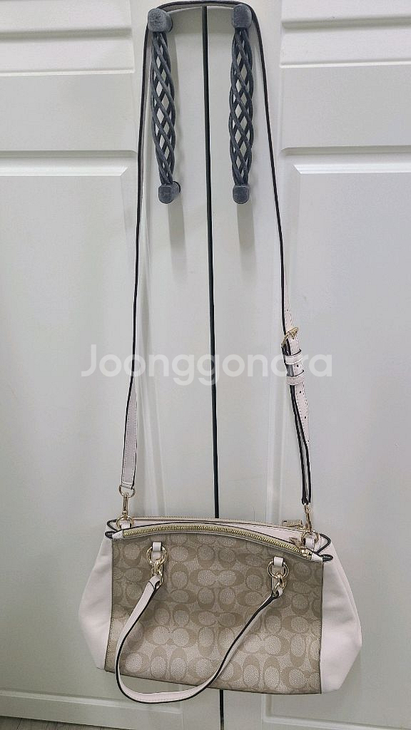 코치 시그니처 토트백 겸 크로스백--5